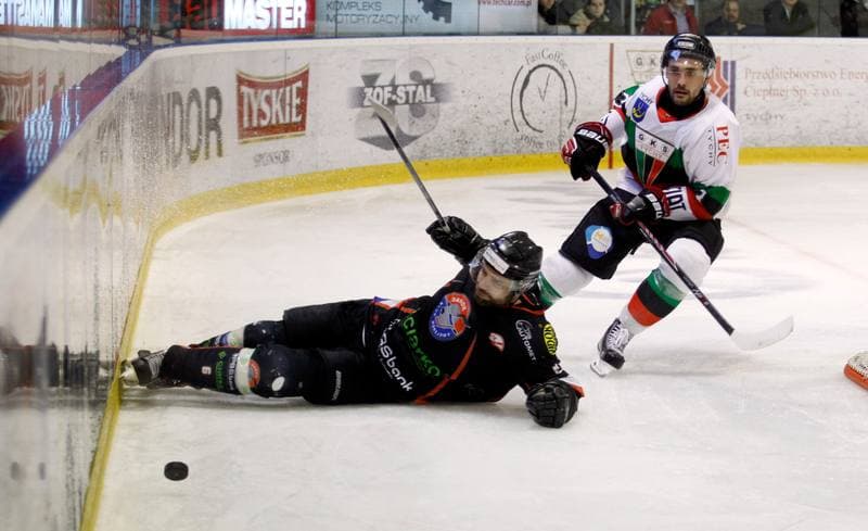 Ice Hockey. Polska Hokej Liga. GKS Tychy - Ciarko KH Sanok. 23.01.2015