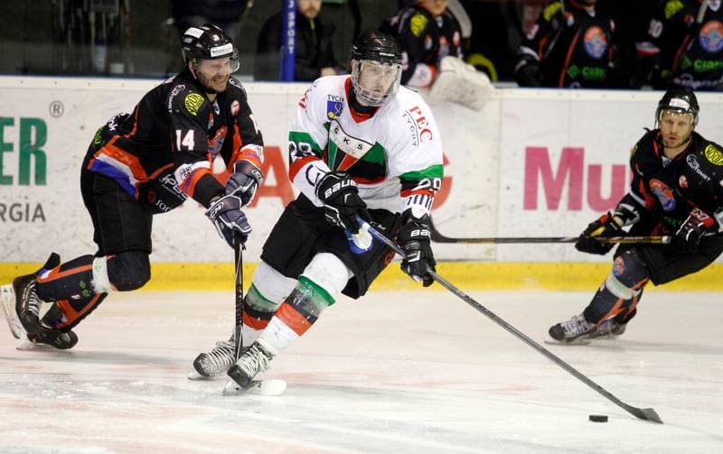 Ice Hockey. Polska Hokej Liga. GKS Tychy - Ciarko KH Sanok. 23.01.2015