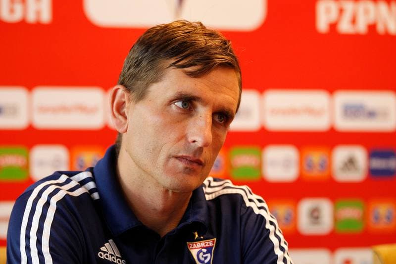 Football. Gornik Zabrze. Press Conference. 14.10.2016