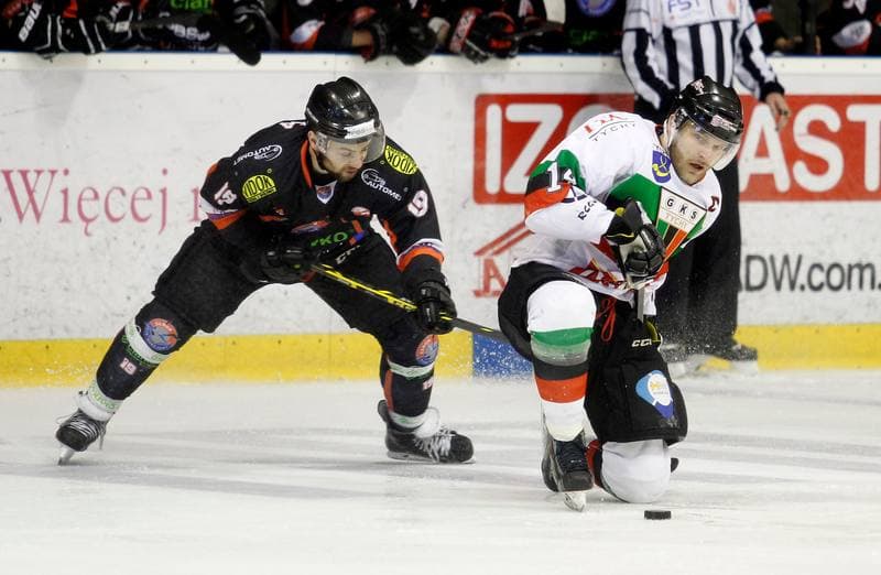 Ice Hockey. Polska Hokej Liga. GKS Tychy - Ciarko KH Sanok. 23.01.2015