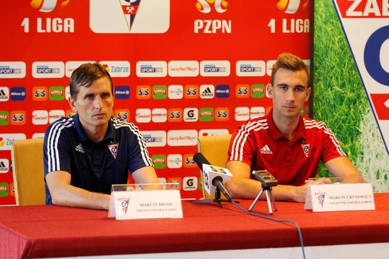 Football. Gornik Zabrze. Press Conference. 14.10.2016