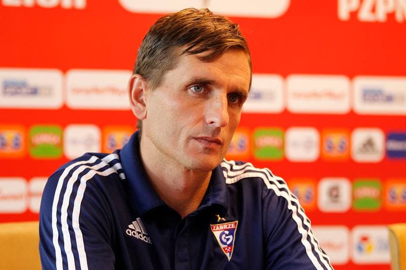 Football. Gornik Zabrze. Press Conference. 14.10.2016