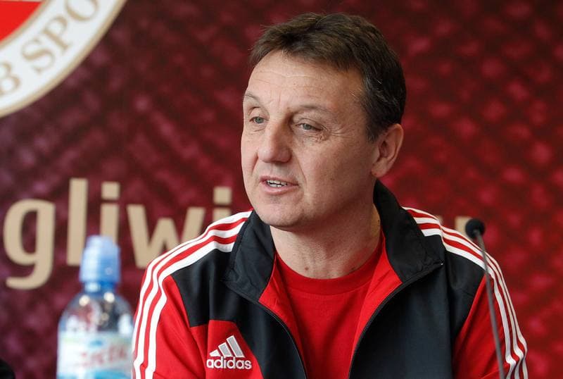 Football. Piast Gliwice. Press Conference. 20.03.2015