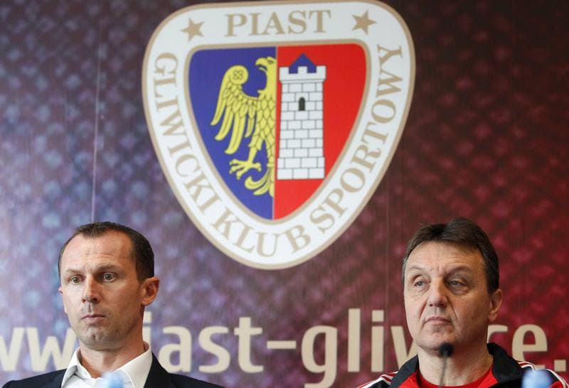 Football. Piast Gliwice. Press Conference. 20.03.2015