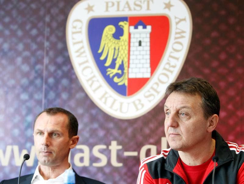Football. Piast Gliwice. Press Conference. 20.03.2015
