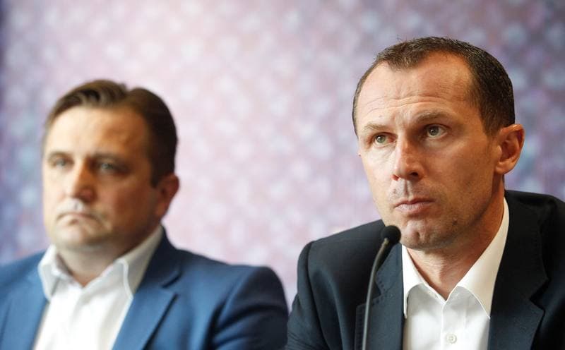 Football. Piast Gliwice. Press Conference. 20.03.2015