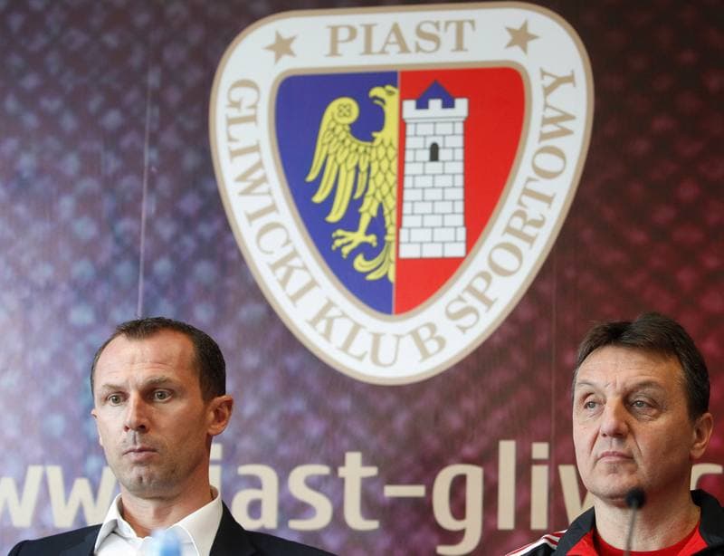 Football. Piast Gliwice. Press Conference. 20.03.2015
