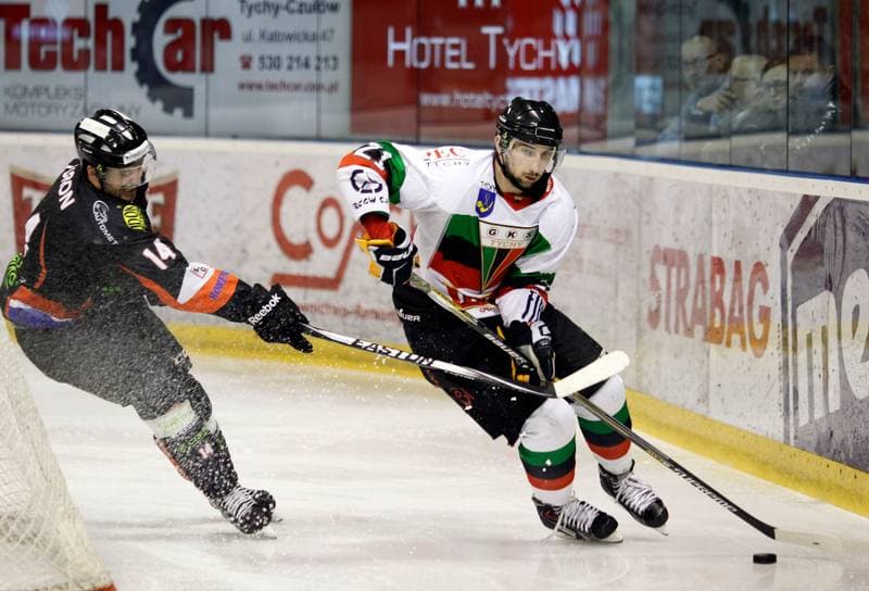 Ice Hockey. Polska Hokej Liga. GKS Tychy - Ciarko KH Sanok. 23.01.2015