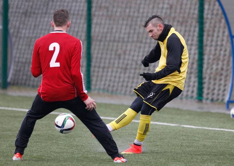 Football. Friendly Match. GKS II Katowice - Unia Kosztowy. 14.03.2015