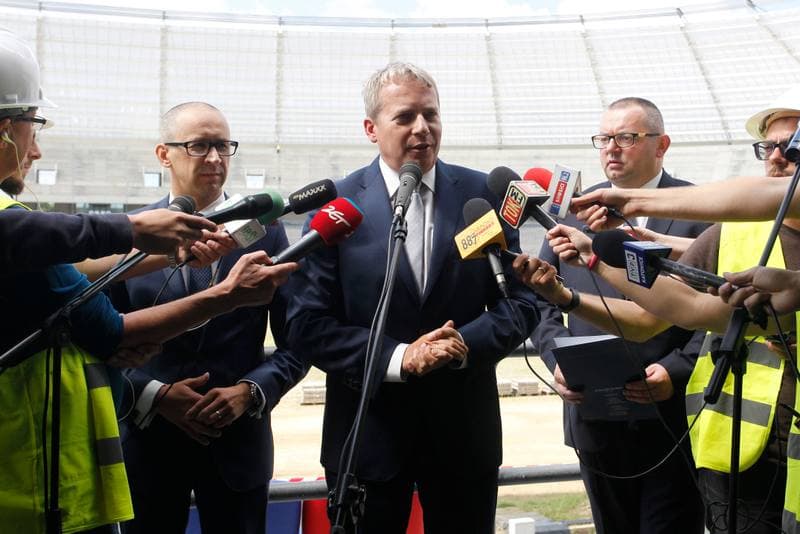 Football. Stadion Slaski. Press Conference. 23.08.2016