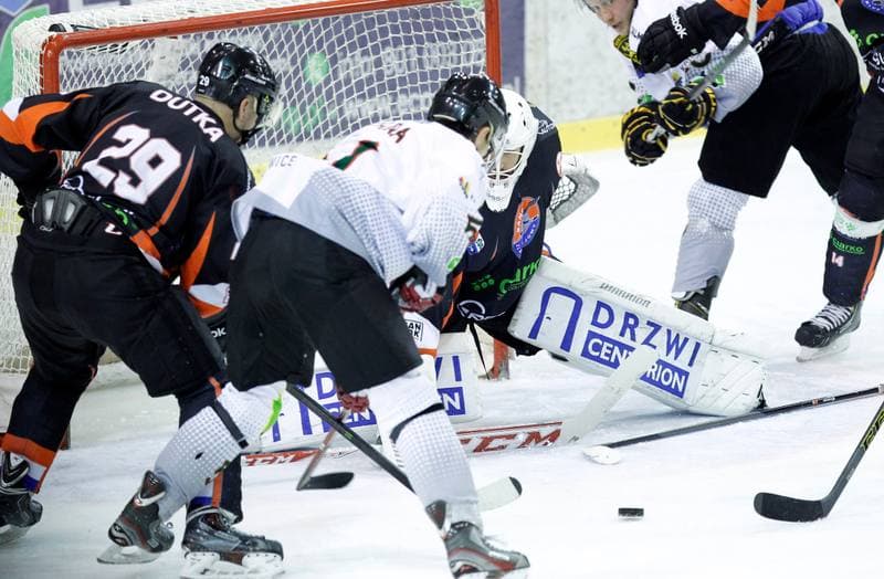 Ice Hockey. Polska Hokej Liga. Naprzod Janow - Ciarko KH Sanok. 14.12.2014