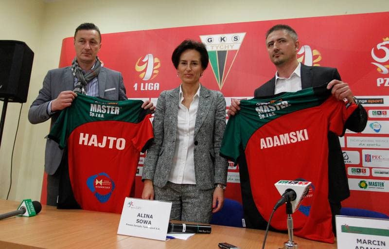 Football. GKS Tychy. Press Conference. 05.12.2014
