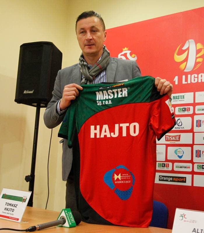 Football. GKS Tychy. Press Conference. 05.12.2014