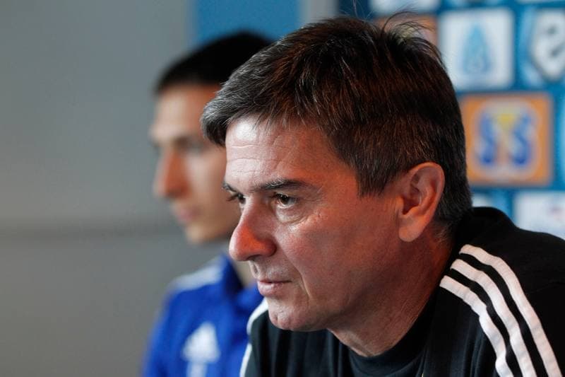 Football. Ruch Chorzow. Press Conference. 25.08.2016
