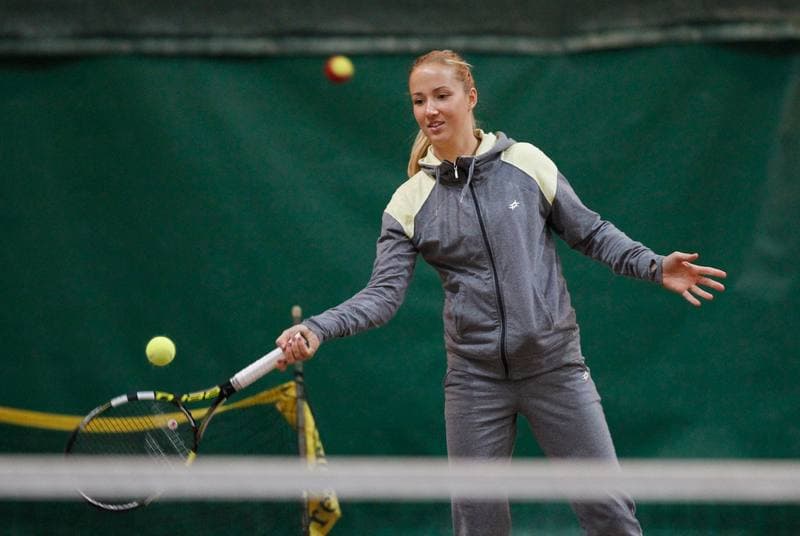 Tennis. II Liga. Training. 28.11.2014