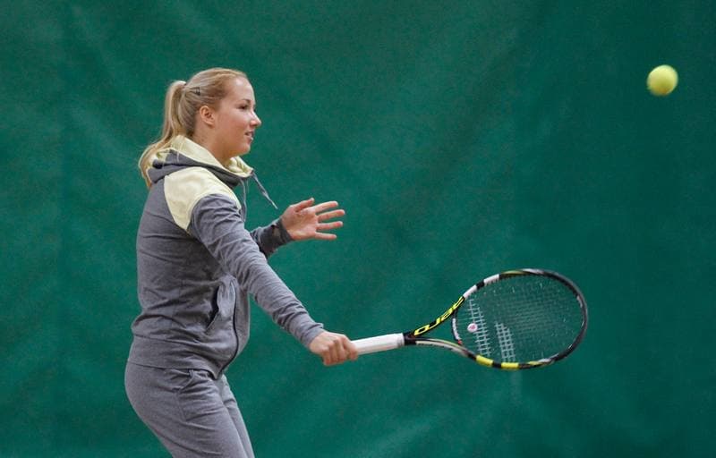 Tennis. II Liga. Training. 28.11.2014