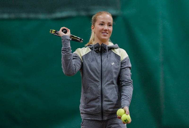 Tennis. II Liga. Training. 28.11.2014