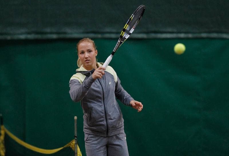 Tennis. II Liga. Training. 28.11.2014