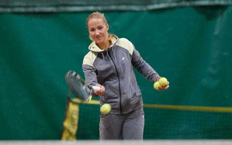 Tennis. II Liga. Training. 28.11.2014