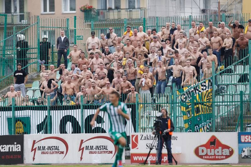 Football. I Liga. Olimpia Grudziadz - GKS Katowice. 11.10.2014