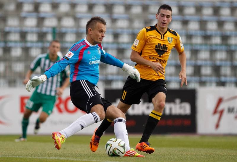 Football. I Liga. Olimpia Grudziadz - GKS Katowice. 11.10.2014