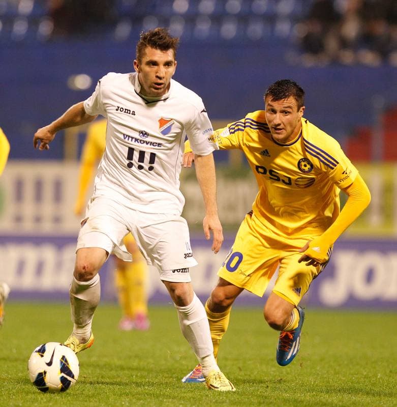Football. SYNOT Liga. Banik Ostrava - Vysocina Jihlava. 17.10.2014