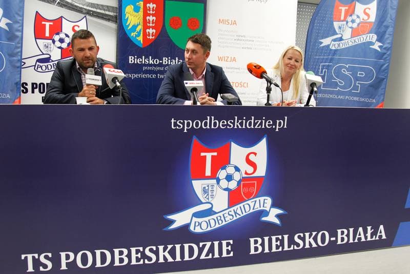 Football. Podbeskidzie Bielsko-Biala. Press Conference. 01.09.2016