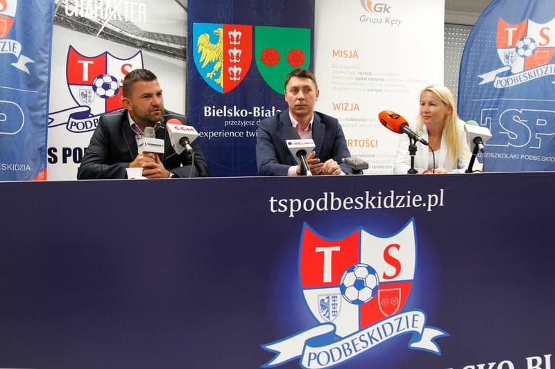 Football. Podbeskidzie Bielsko-Biala. Press Conference. 01.09.2016