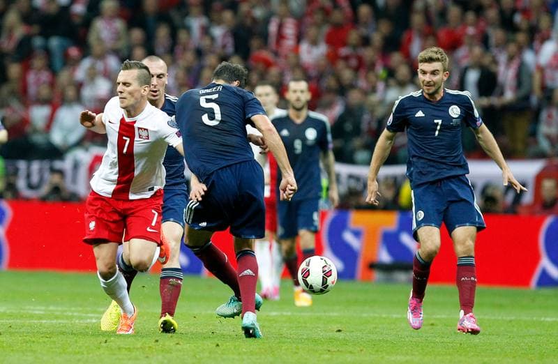 Football. UEFA European Qualifiers. Poland - Scotland. 14.10.2014