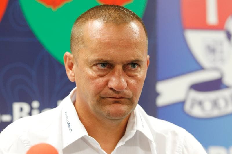 Football. Podbeskidzie Bielsko-Biala. Press Conference. 01.09.2016