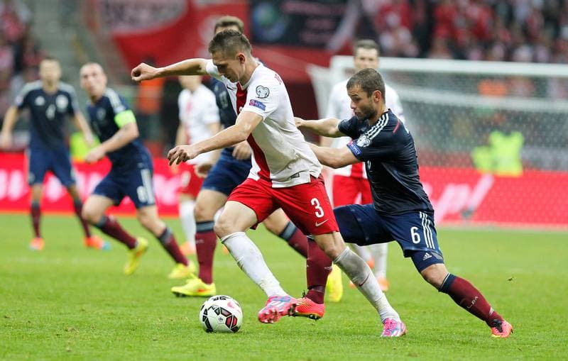Football. UEFA European Qualifiers. Poland - Scotland. 14.10.2014