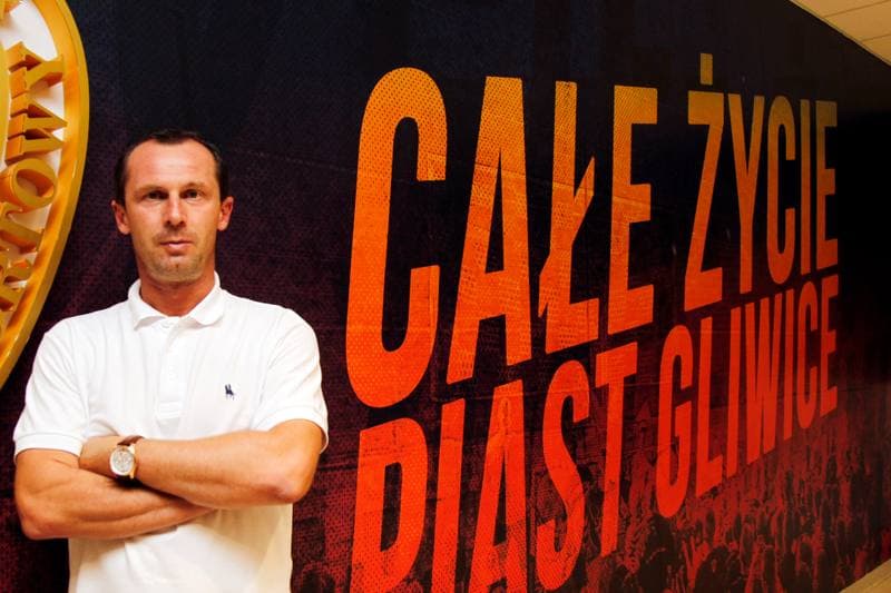 Football. Piast Gliwice. Press Conference. 01.09.2016