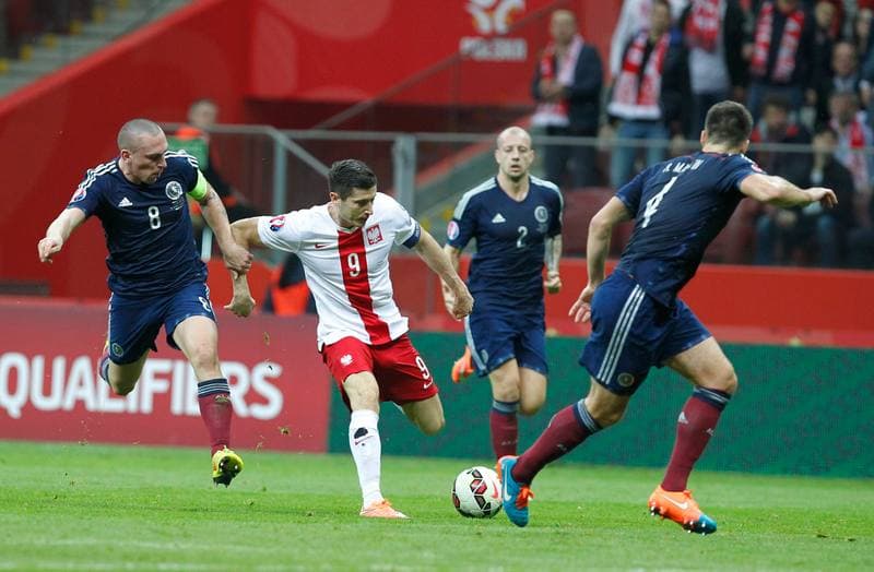 Football. UEFA European Qualifiers. Poland - Scotland. 14.10.2014