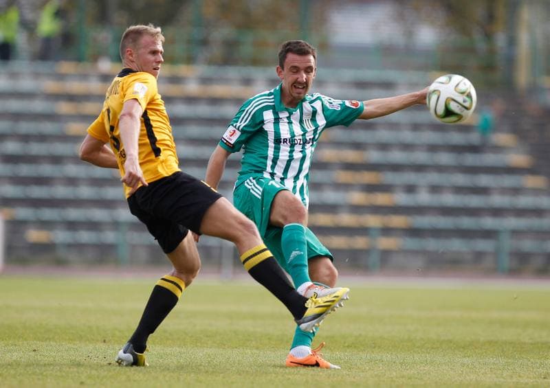 Football. I Liga. Olimpia Grudziadz - GKS Katowice. 11.10.2014