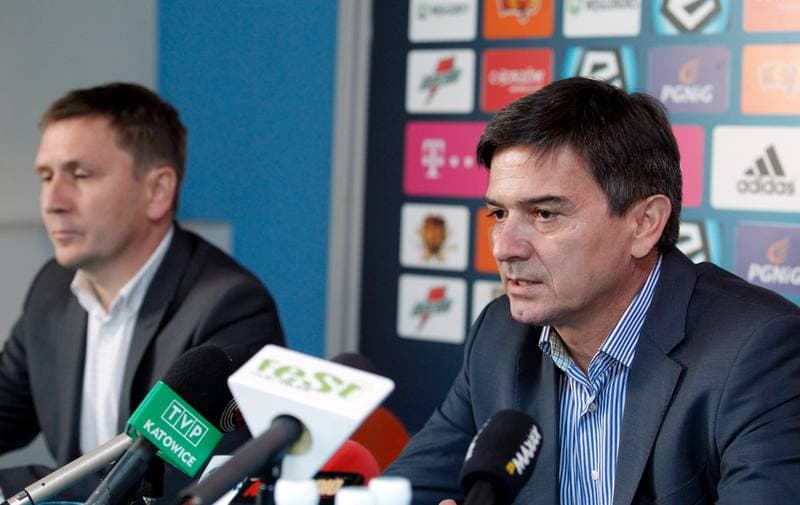 Football. Ruch Chorzow. Press Conference. 07.10.2014