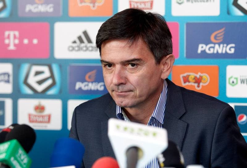 Football. Ruch Chorzow. Press Conference. 07.10.2014
