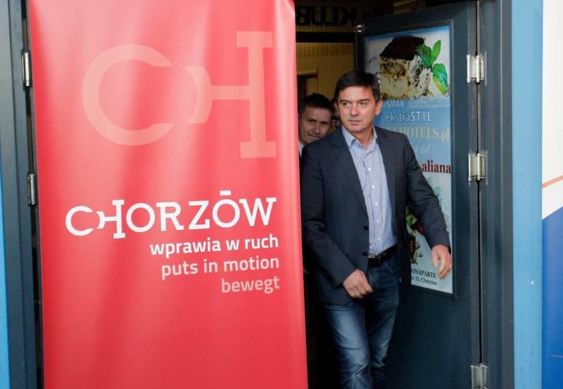 Football. Ruch Chorzow. Press Conference. 07.10.2014