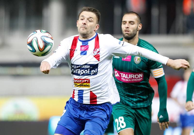 Football. T-Mobile Ekstraklasa. Podbeskidzie Bielsko Biala - Slask Wroclaw. 03.10.2014
