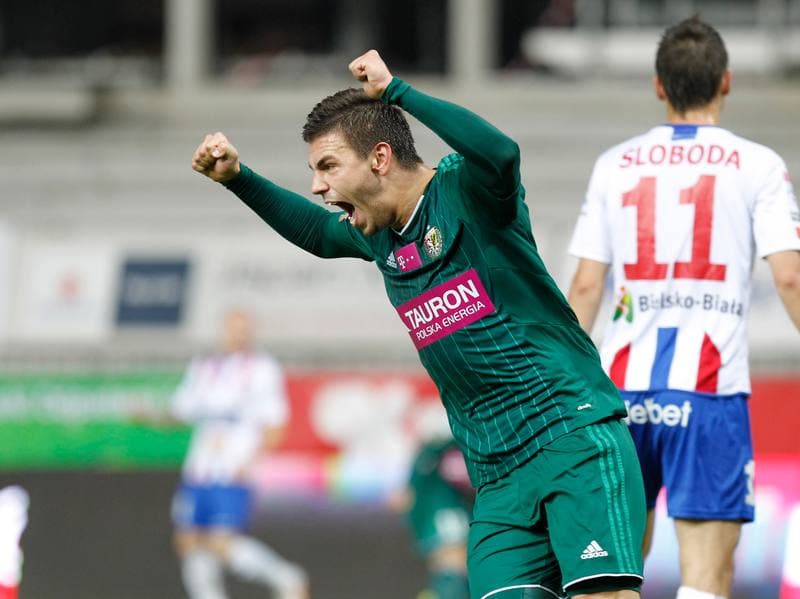 Football. T-Mobile Ekstraklasa. Podbeskidzie Bielsko Biala - Slask Wroclaw. 03.10.2014