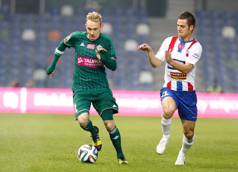 Football. T-Mobile Ekstraklasa. Podbeskidzie Bielsko Biala - Slask Wroclaw. 03.10.2014