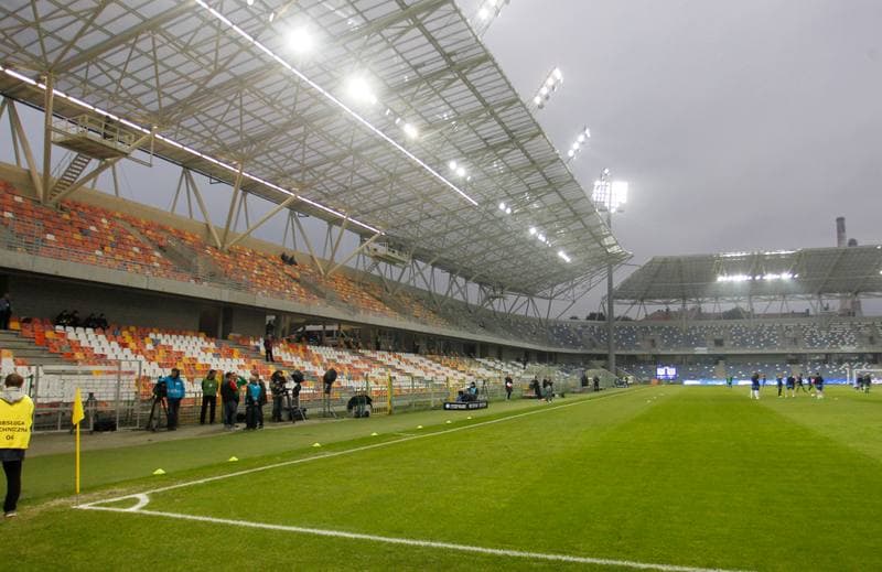 Football. T-Mobile Ekstraklasa. Podbeskidzie Bielsko Biala - Slask Wroclaw. 03.10.2014