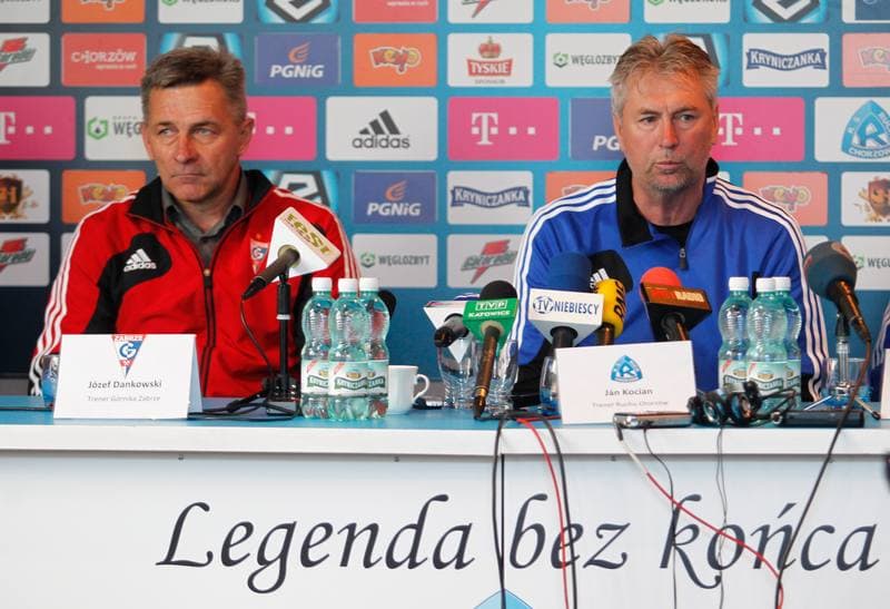 Football. Gornik Zabrze. Press Conference. 02.10.2014