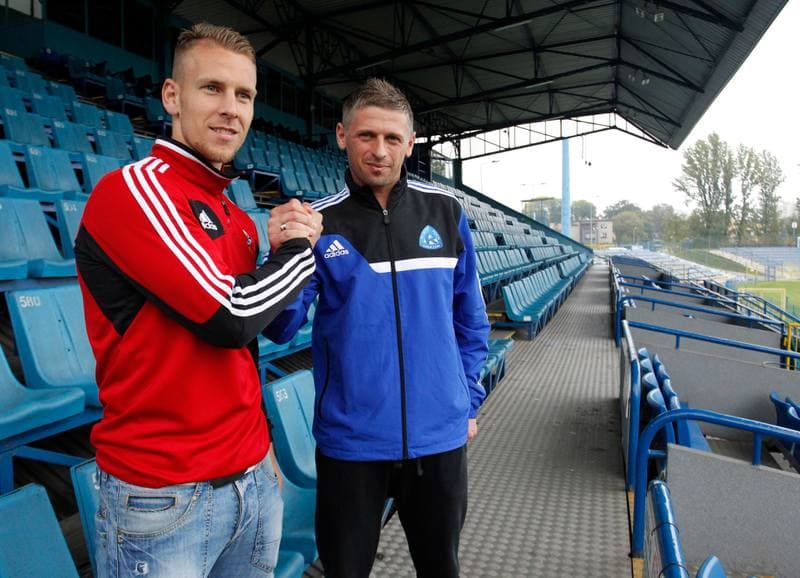 Football. Gornik Zabrze. Press Conference. 02.10.2014