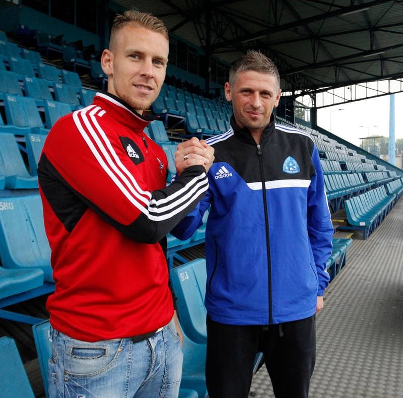 Football. Gornik Zabrze. Press Conference. 02.10.2014
