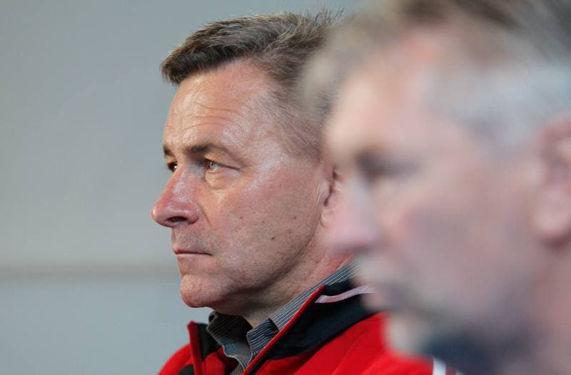 Football. Gornik Zabrze. Press Conference. 02.10.2014