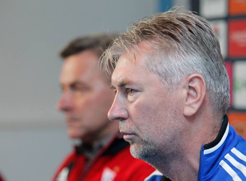 Football. Gornik Zabrze. Press Conference. 02.10.2014
