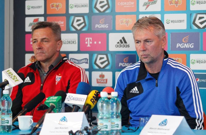 Football. Gornik Zabrze. Press Conference. 02.10.2014
