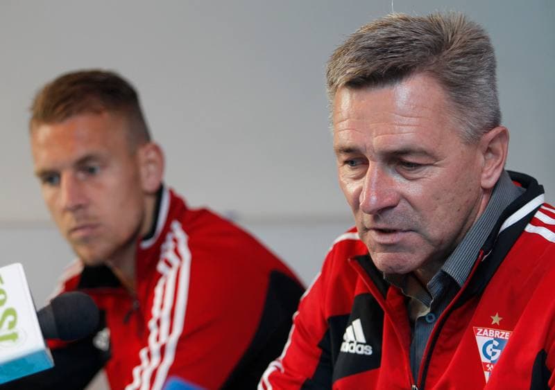 Football. Gornik Zabrze. Press Conference. 02.10.2014