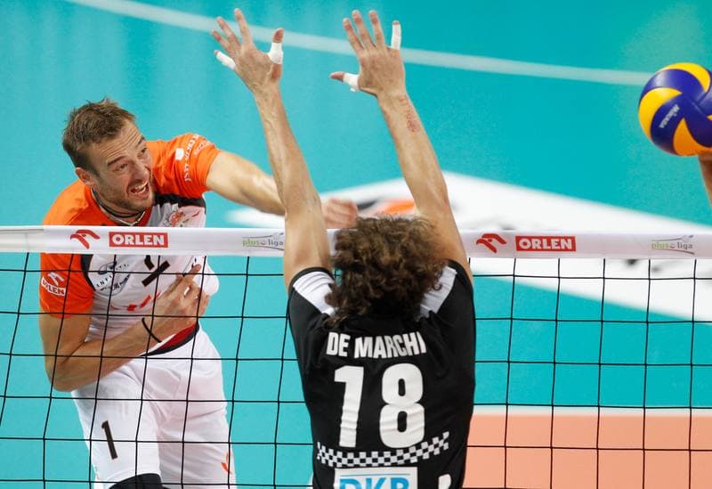 Volleyball. Friendly Match. Jastrzebski Wegiel - Berlin Recycling Volleys. 01.10.2014