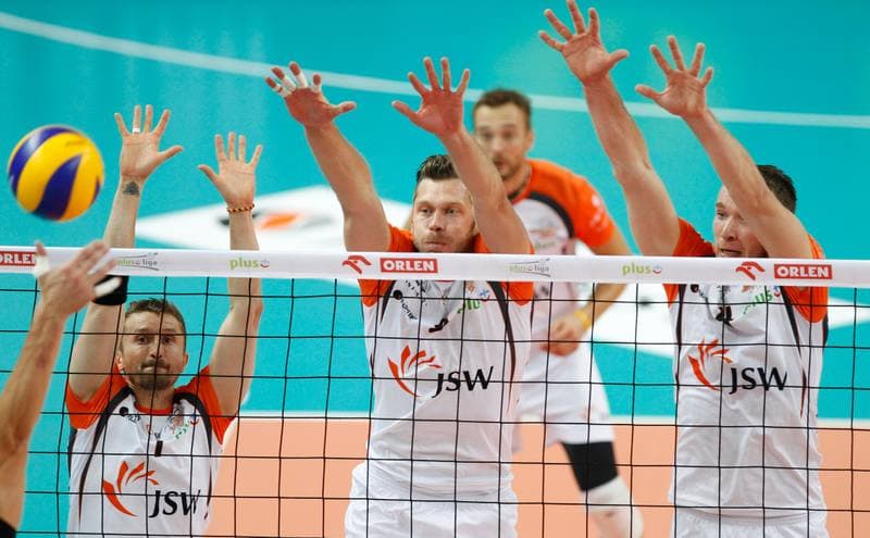 Volleyball. Friendly Match. Jastrzebski Wegiel - Berlin Recycling Volleys. 01.10.2014